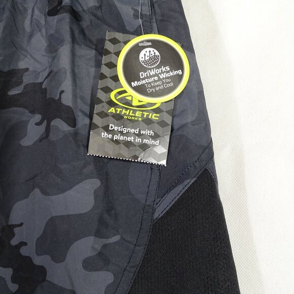 Athletic Works Camouflage Running Shorts Women Size 3XL 22 Gray with Liner - Picture 2 of 10